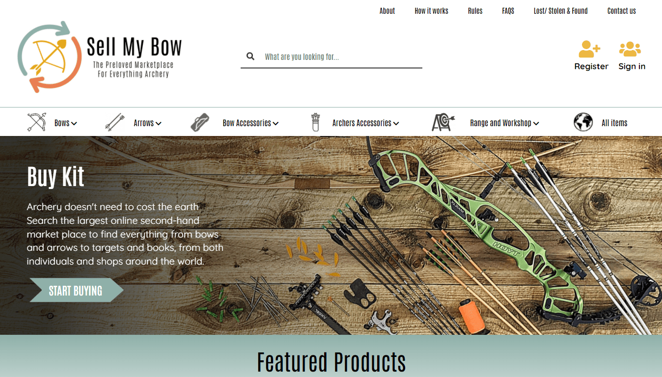 Bow and arrow clearance online purchase