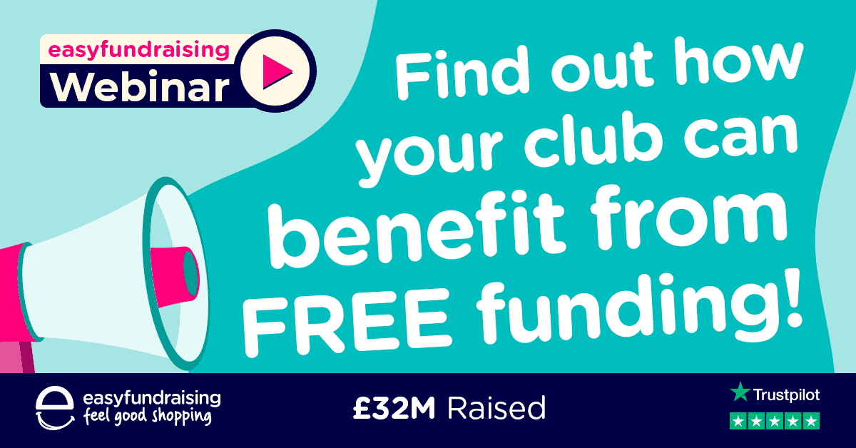 Discover how your club can benefit from easyfundraising  join our webinar on 4 November