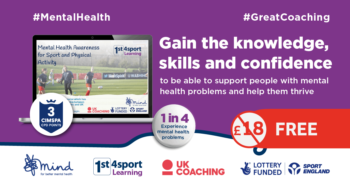 UK Coaching opens FREE online mental health training for the nations coaches