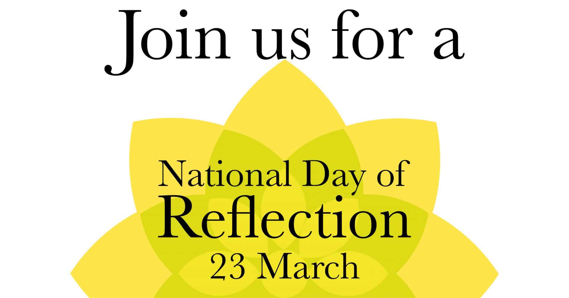 Join us in supporting today's National Day of Reflection