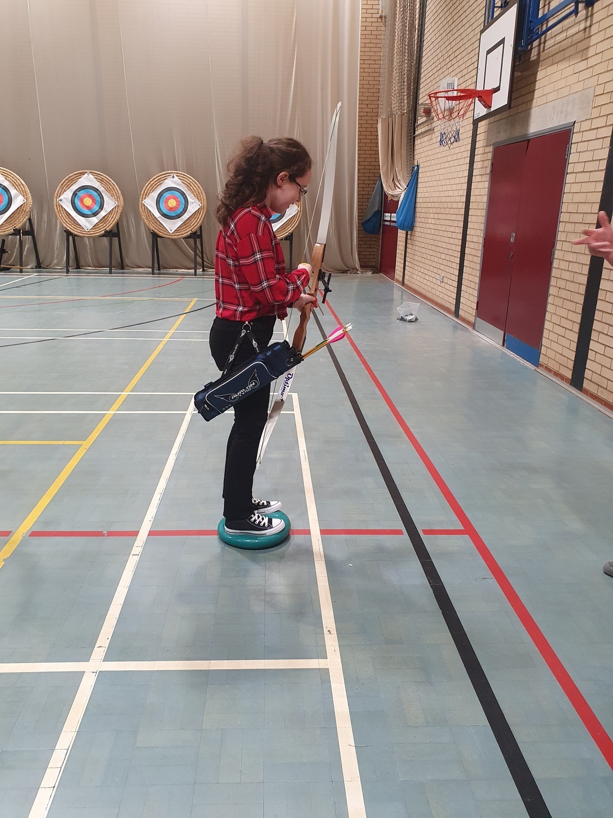 Shannon on her beginners' course