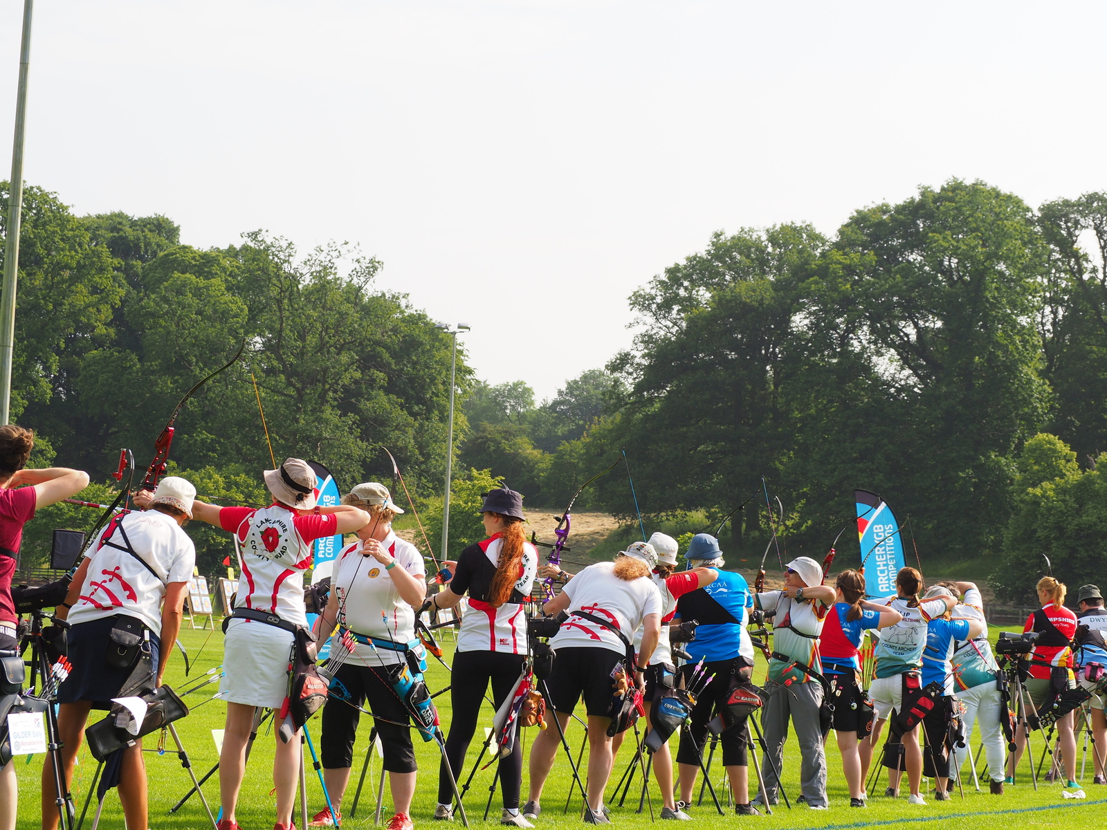 Archers at a competition