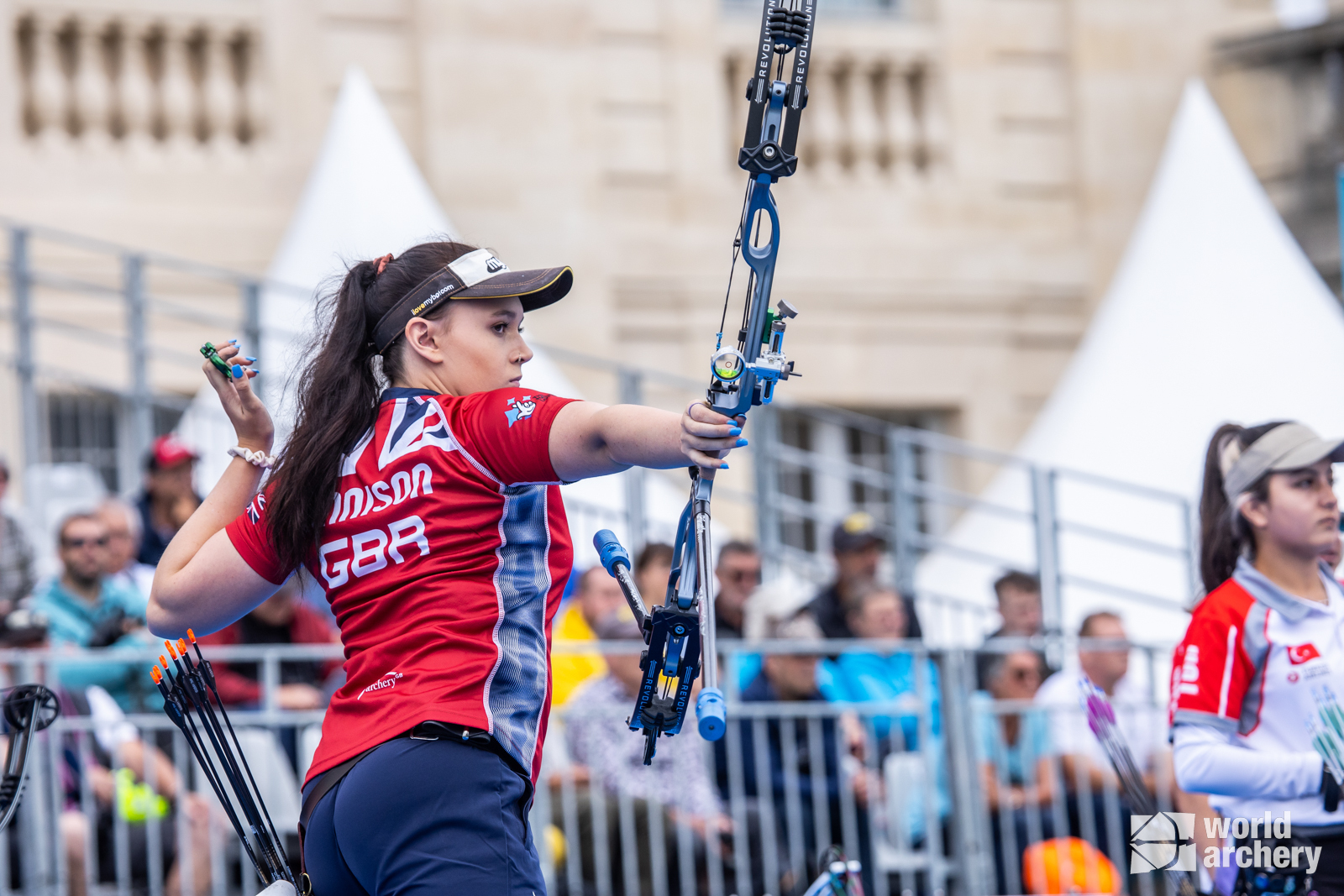 Archer at a compound competition