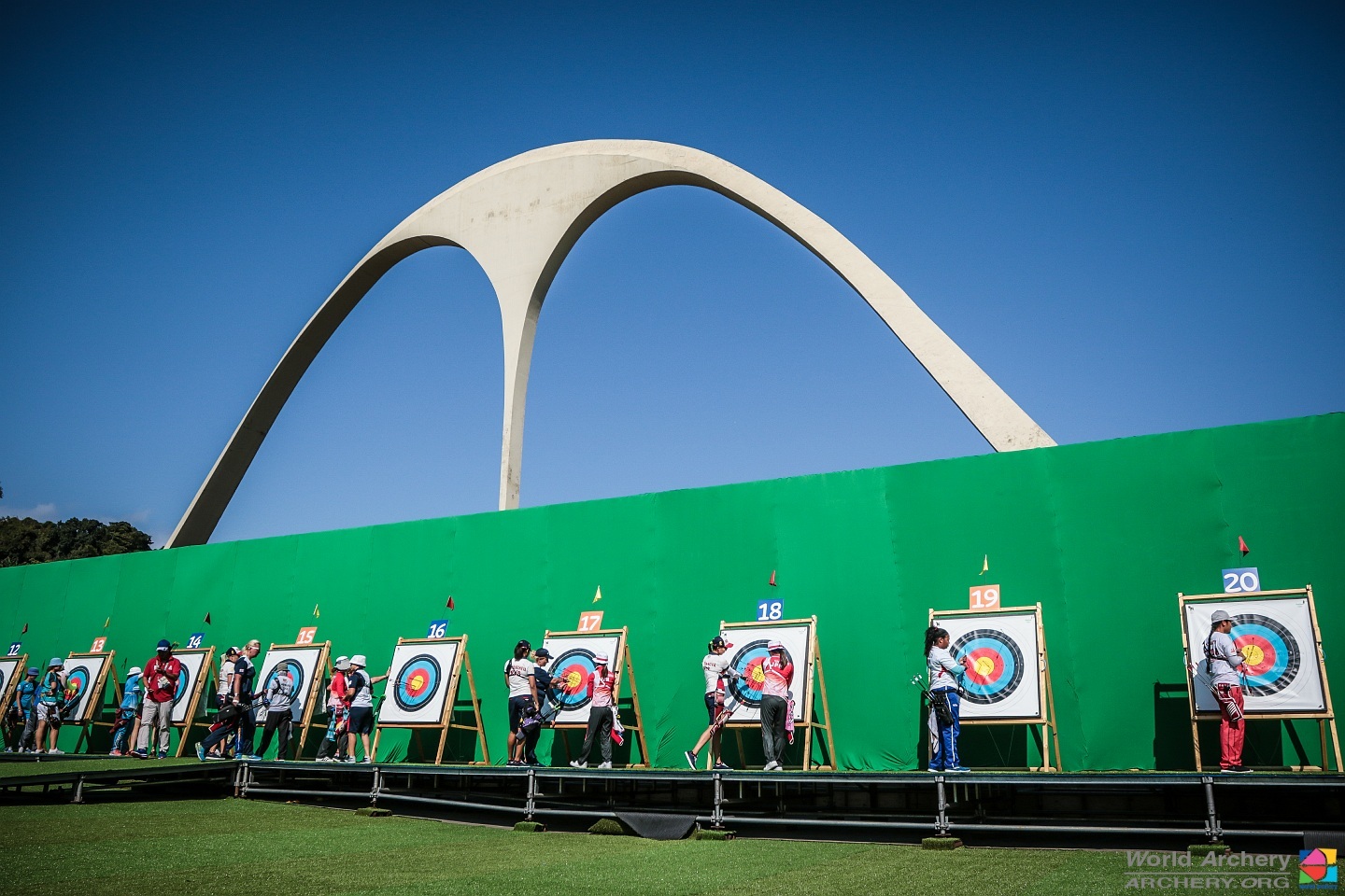 Archery targets at Rio 2016