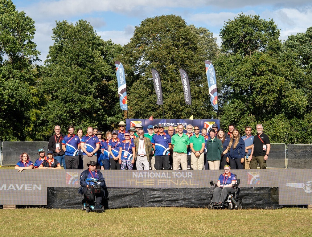 Volunteers at an event